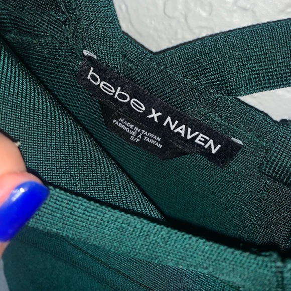 Bebe Emerald Green Dress - Picture 2 of 4